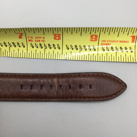 MVMT Watch Men 40mm Silver Tone Brown Leather Band New Battery - Picture 15 of 16